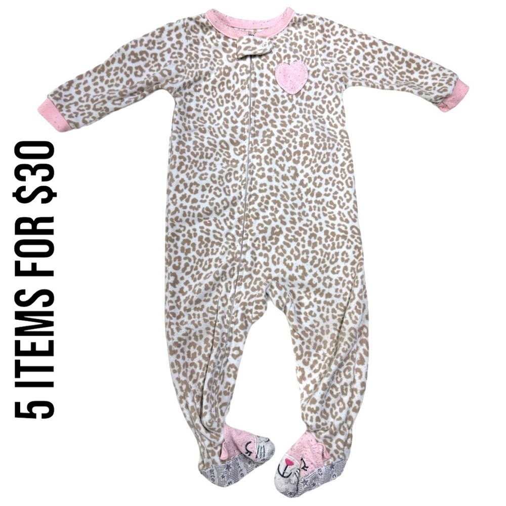 Carter’s 12 baby girl fleece footies